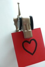 Metalowy PITBULL jako uchwyt na karty, ruchome kończyny, składający się z 12 części