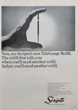 1964 Scripto Telegauge Refill Watch Jonathan Winters Wild Winters Night Print Ad