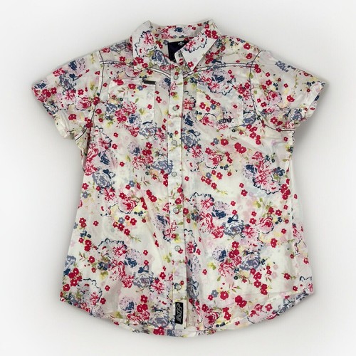 Bullzeye Womens Collared Floral Shirt Size 16 excellent condition - Bild 1 von 4