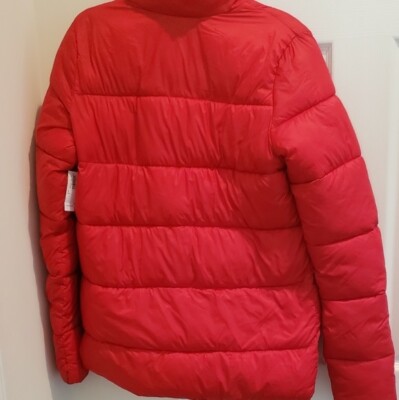 Old Navy Red Puffer Jacket Zipped Front Women's XL