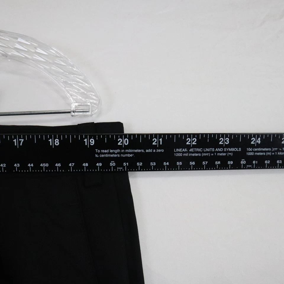 Pantalones de vestir de lana Linea Naturale para hombre 40 Super 110 con puños plisados negros Foto 3 de 4