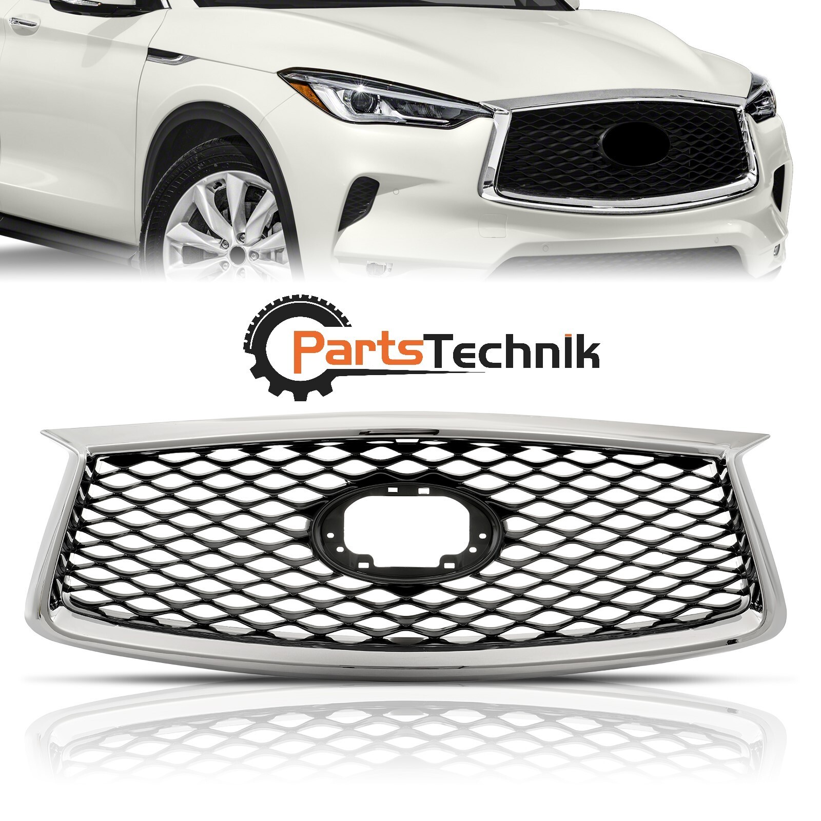 Black Titanium-Look Gear Shift Panel & Brake Cover Trim For 2019-2020 Infiniti QX50 – Stainless Steel, Center Console Accent
