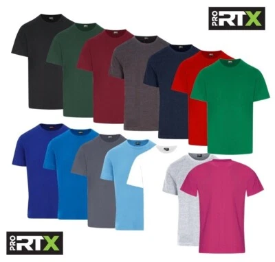 Pro RTX 50/50 Polycoton Col Rond Manches Courtes Tee-Shirt XS - 6XL - Photo 1/2
