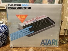 VTG Atari 800XL Home Computer with Original Box, No Manuals, 64K RAM 1980s Retro