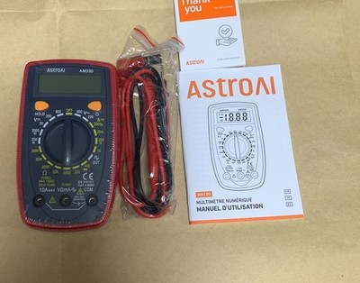 AstroAI Digital Multimeter voltmeter strommessgerät Tester Messung von AC/DC Spa