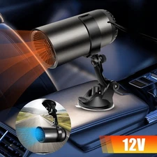 Suction Cup Car Heater 12V 150W 2-in-1 w/ Heating and Cooling Modes for Defogger