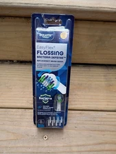 Equate EasyFlex Flossing Bacteria Defense Replacement Brush Heads, 8 Pack NIB