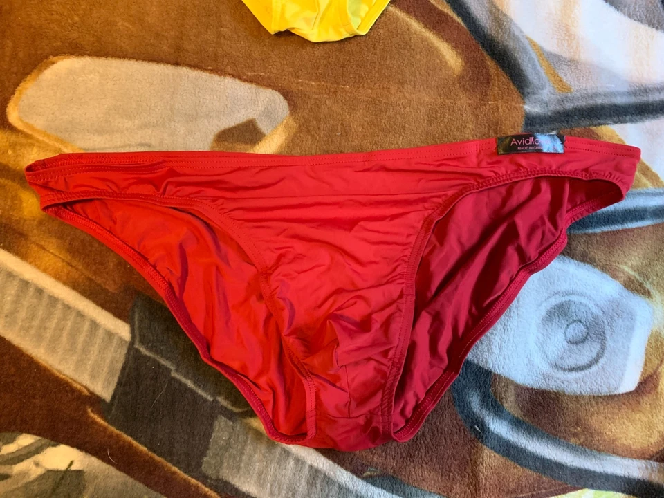 "NUEVO" Bragas Bikini Hombre Nylon 4 Pares Multicolor Talla XL Foto 3 de 4