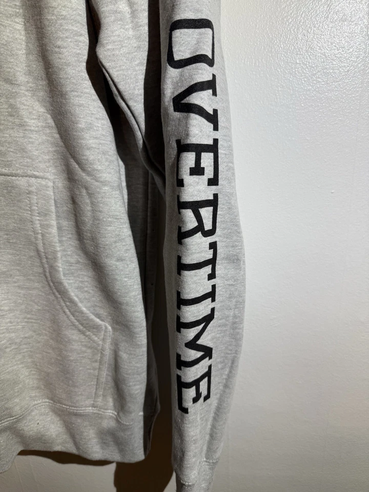 Overtime Hoodie Heather Grey Size Medium Men’s - New! - Image 2 of 3