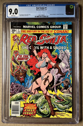Red Sonja #1 (Jan 1977, Marvel Comics) CGC 9.0