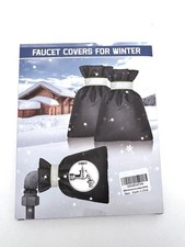 2Pack Outdoor Faucet Covers for Winter - Pro 6.7" W x 8.3" H Outdoor Water Fauce