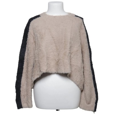 WRSTBHVR Studio, Strickpullover, Größe: XS/S, Beige/Schwarz, Polyamid #IJ3
