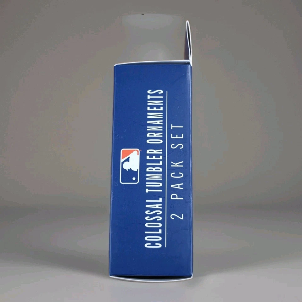 亚特兰大勇士队圣诞装饰品 2 件套巨型水杯 美国职棒大联盟棒球 全新 — 第 2/3 张图片