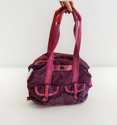 Lululemon Gym To Win Duffel Bag Purple Pink Multi Pocket Weekend Travel Large