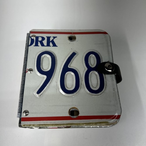 VTG Little Earth New York License Plate Recycled Hit The Road Travel Journal