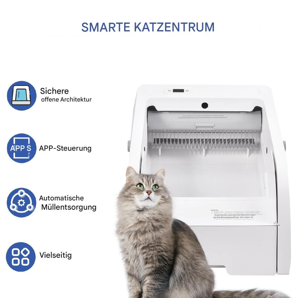 Katzenklo Selbstreinigende Katzentoilette Katzenklo Toilette Automatisch Wifi