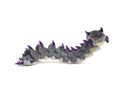 Eldrador Creatures - Big, 10'' Shadow Worm. Cool Movable Action Figure for Boy...