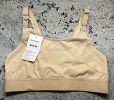 Momcozy Nursing / Pumping Bra NWT Small Tan Beige