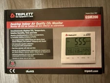 TRIPLETT Air Quality Carbon Dioxide Monitor GSM200