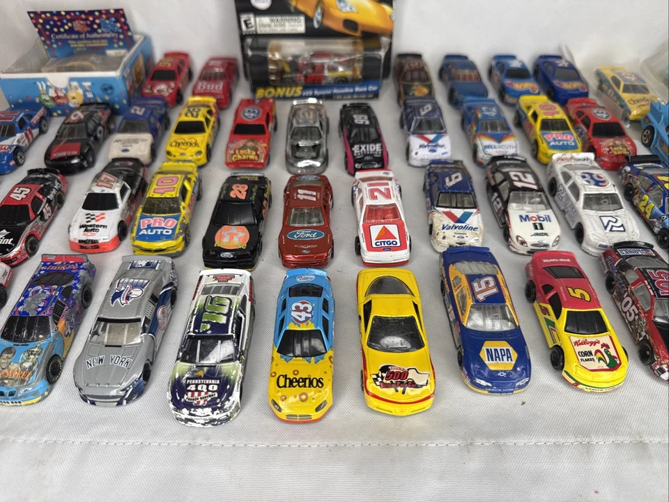 Huge NASCAR Racing Champions Hot Wheels Lot 1:64 Stock Cars + Dragsters + Bonus - Image 3 of 4