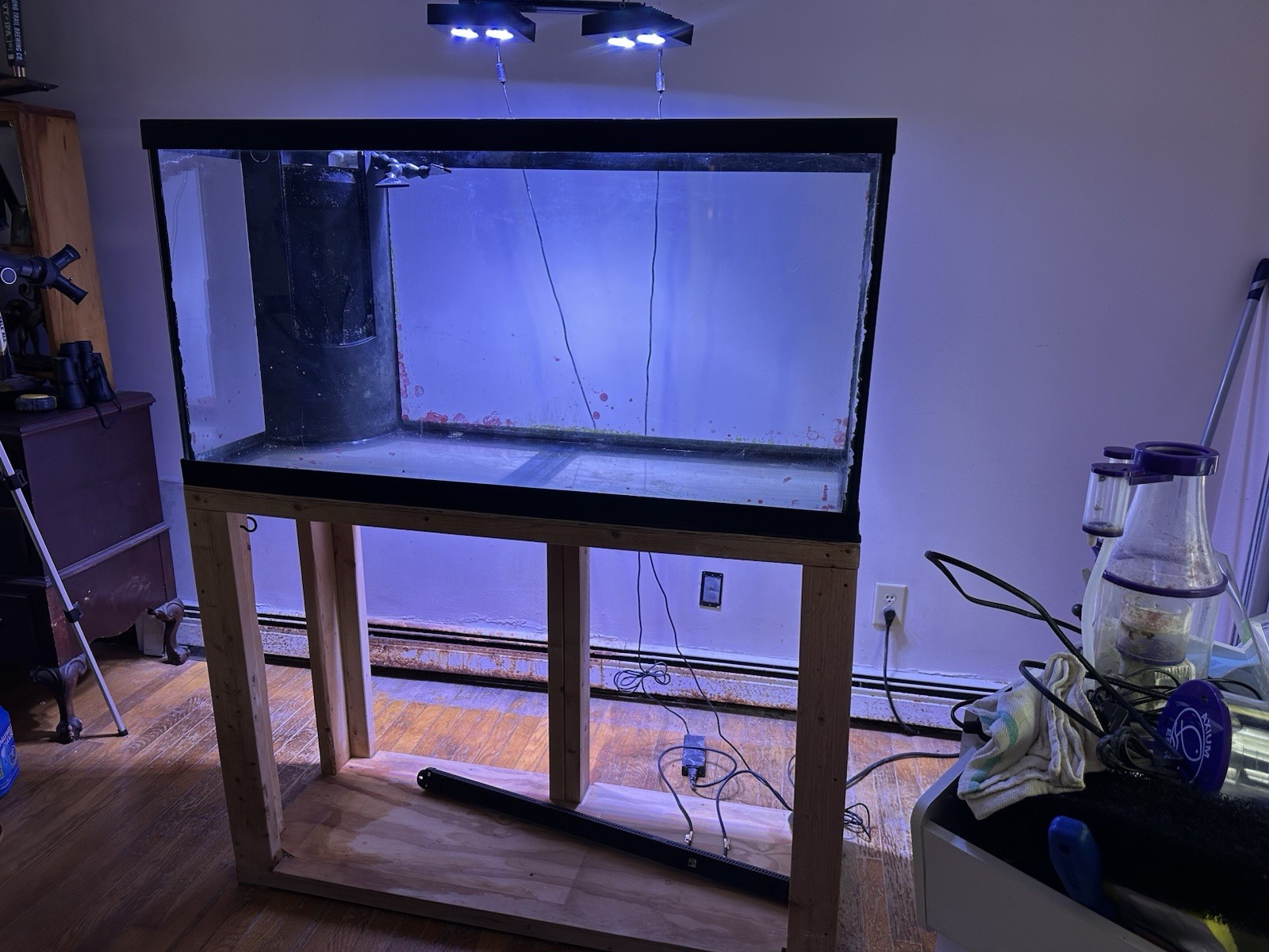 90 Gallon Pre-Owned Saltwater Aquarium Setup with Equipment