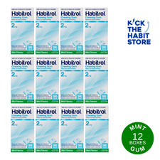 Habitrol Nicotine Gum 2mg Mint 1152 / 12 Boxes   Exp 2027 Fresh