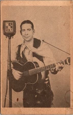 Arcade Card Marvin Johnny Country Western NBC Radio singer with guitar