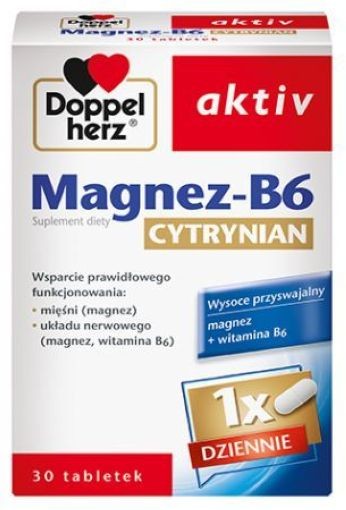 Doppelherz Aktiv Magnesium-B6 Citrate 30 Tablets