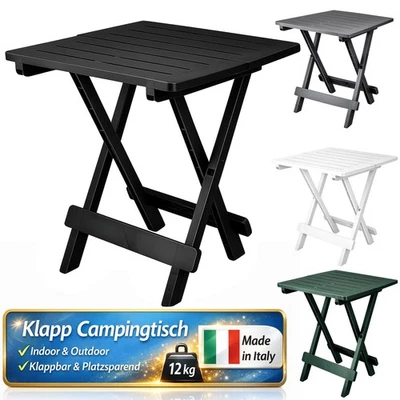 Klapptisch Beistelltisch Terrassen Camping Tisch Klappbar Camper Balkon 5 Farben - Bild 1 von 4