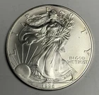 1996 U.S. American Silver Eagle Dollar, 1 oz .999 $1 Coin Uncirculated BU