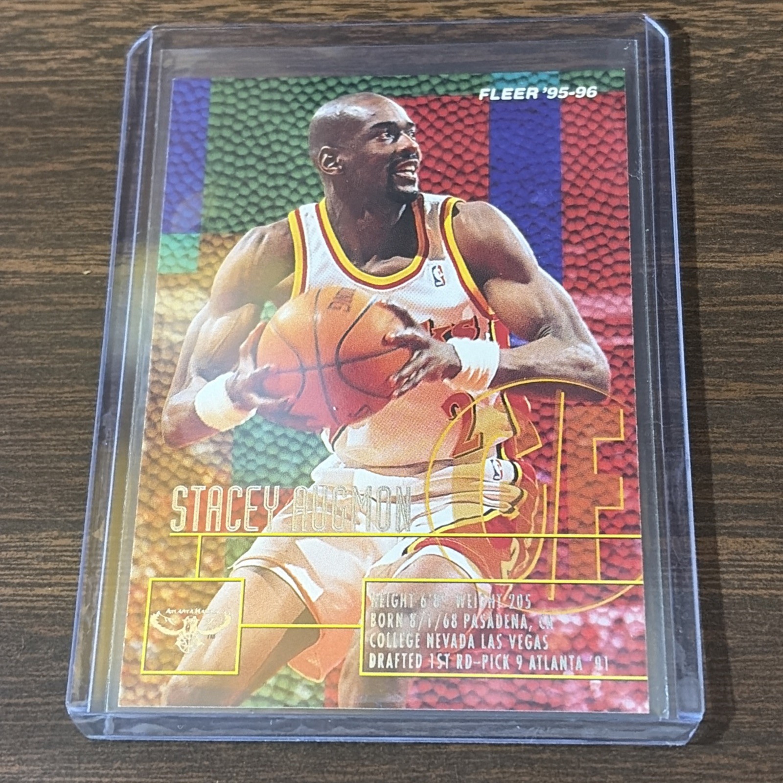 1995-96 Fleer - Stacey Augmon #1 Atlanta Hawks