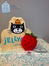 Jellycat Fabulous Fruit Strawberry Used VGC With Tags 100% Authentic Plush Toy