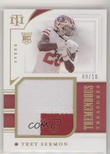 2021 Panini National Treasures Tremendous Rookies Holo Gold 9/10 Trey Sermon s3g
