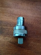 Snap-on 3/8" drive Knurled Chrome Socket Wrench Ratchet Adaptor  F77A NEW