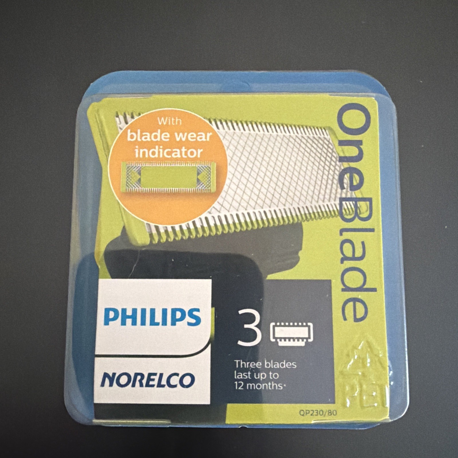 Philips Norelco OneBlade Replacement Blade, 3 Count QP230/80