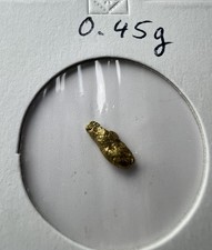 Gold Nugget hand panned from Scotland 0.45 grams