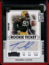 2021 Panini Contenders #222 Tedarrell Slaton