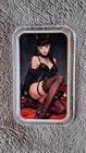 Bullion Baddies 1 oz fine silver bar "Devilish Dahlia" Sexy and Nice W/COA