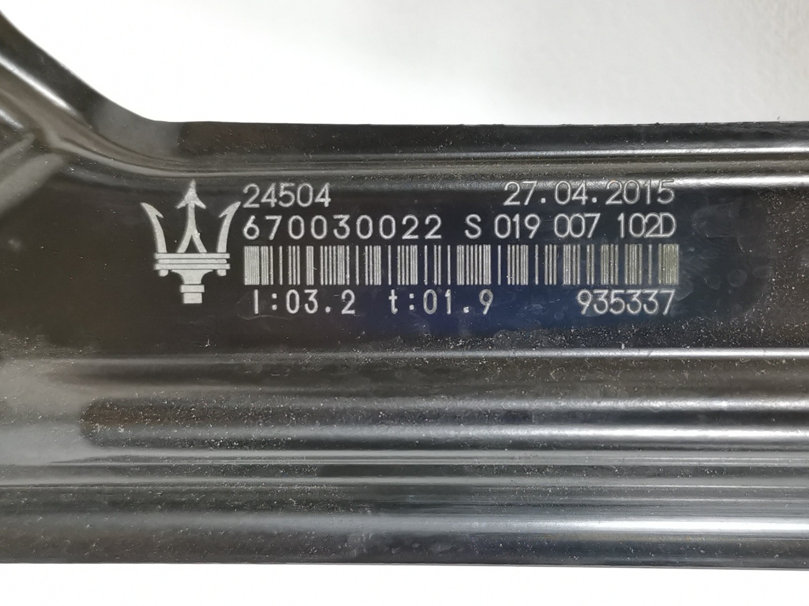 Maserati Ghibli RWD 3.0 2015 Rear Right Door Window Glass Regulator Motor OEM