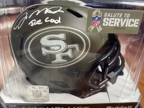 San Francisco 49ers Joe Montana STS Signed Mini Helmet /24"Joe Cool"