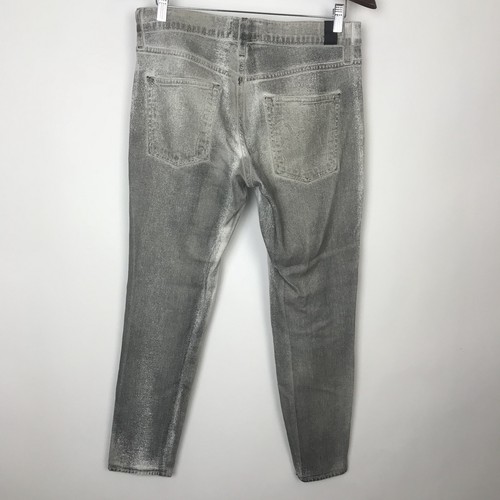 Jeans donna VINCE grigio lavaggio invecchiato grunge elasticizzato skinny denim 28 - Foto 5 di 7