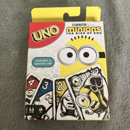 Brand New Mattel Games Uno Minions: The Rise of Gru Card Game