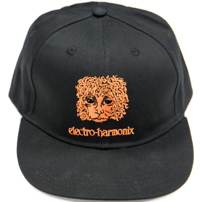 Electro-Harmonix EHX Ram's Head Logo Snapback Baseball Cap Hat, Black