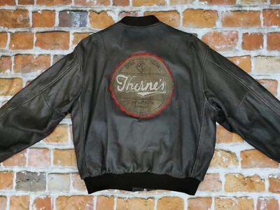 ジャケット・アウター carverno0004678 50s 60s adolphe 50's] French Vintage Zip Up Leather Work Jacket Size.52