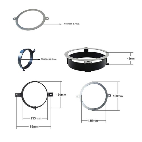 VTX led 5.75 inch Round LED motorcycle with Ring Mounting Bracket Fit for 200... - 第 5/8 張圖片