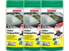 6x SONAX 25 Stück ScheibenReinigungsTücher Box zur Reinigung