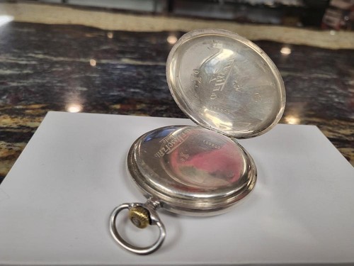 VINTAGE SILVER POCKET WATCH, CH. F. TISSOT & FILS LOCLE SWITZERLAND 1929 WORKS - Picture 7 of 12