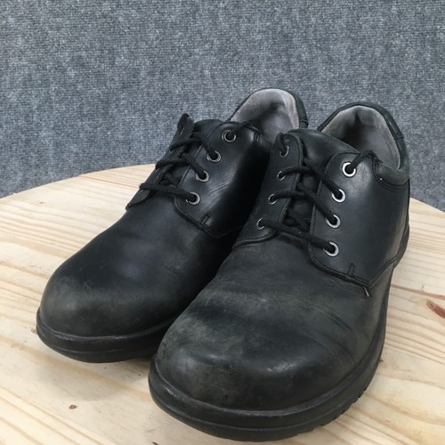 Dansko Shoes Mens 45 Walker Oxford Black Leather Lace Up Round Slip Resistant - Picture 4 of 16