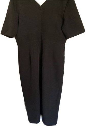 VESTIDO NEGRO LÁPIZ CREPE DE ALMACÉN NUEVO CON ETIQUETAS TALLA 12 FIESTA VESTIDO DE NOCHE BODA NUEVO - Imagen 11 de 12