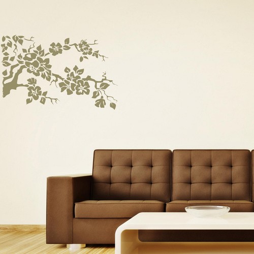 Calcomanía pegatina de pared con rama de árbol en flor transferencia naturaleza hogar vinilo mate Reino Unido - Imagen 3 de 36